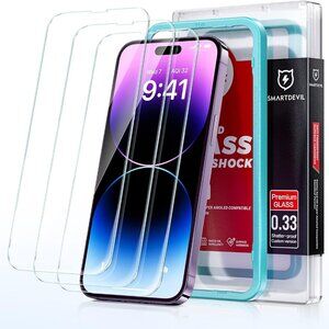 iPhone 14 Pro Max Screen Protectors 3 Pack Tempered Glass